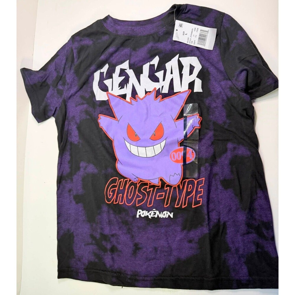 Pokémon Gengar  Ghost‑Type Tie‑Dye T‑Shirt (Size XS)